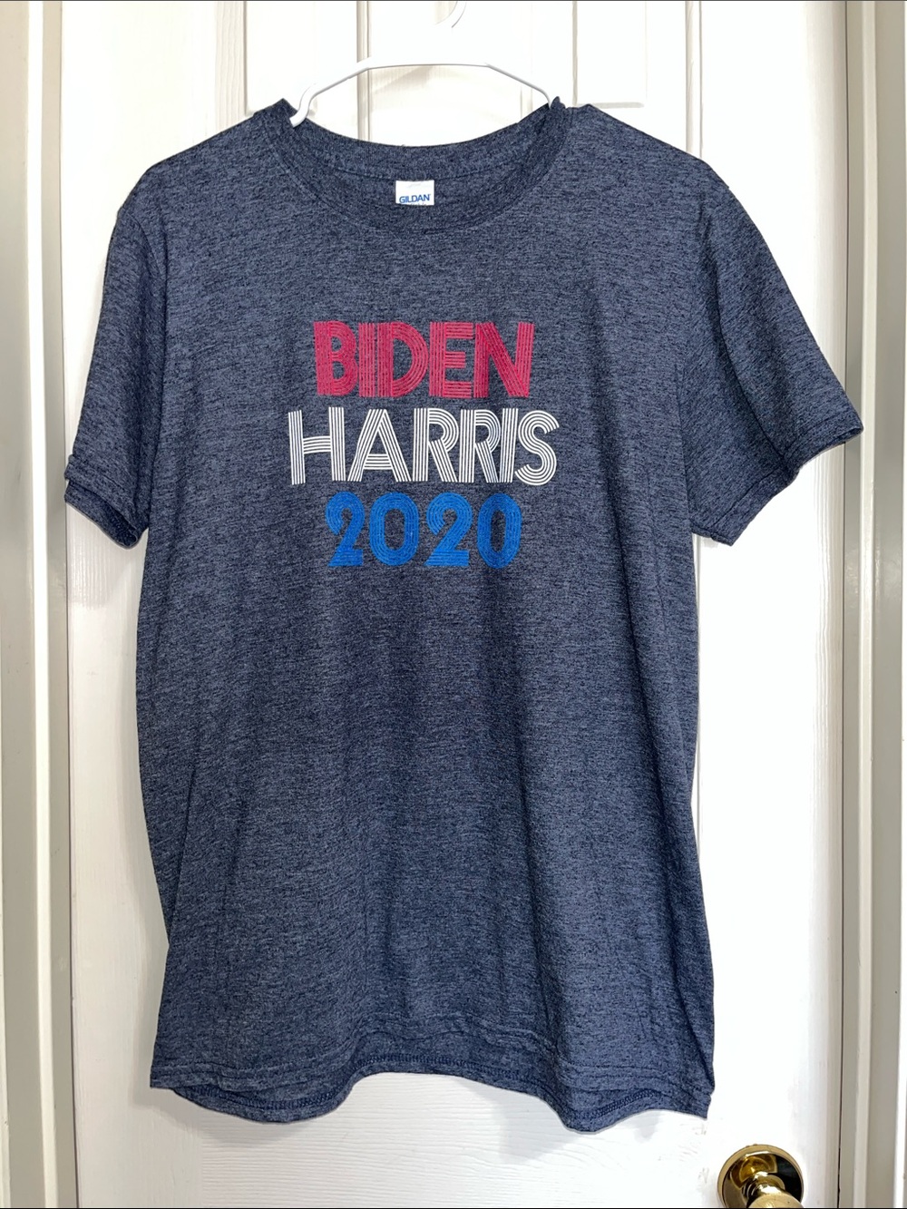 Gildan Navy Blue 'Biden Harris 2020' Graphic Tee